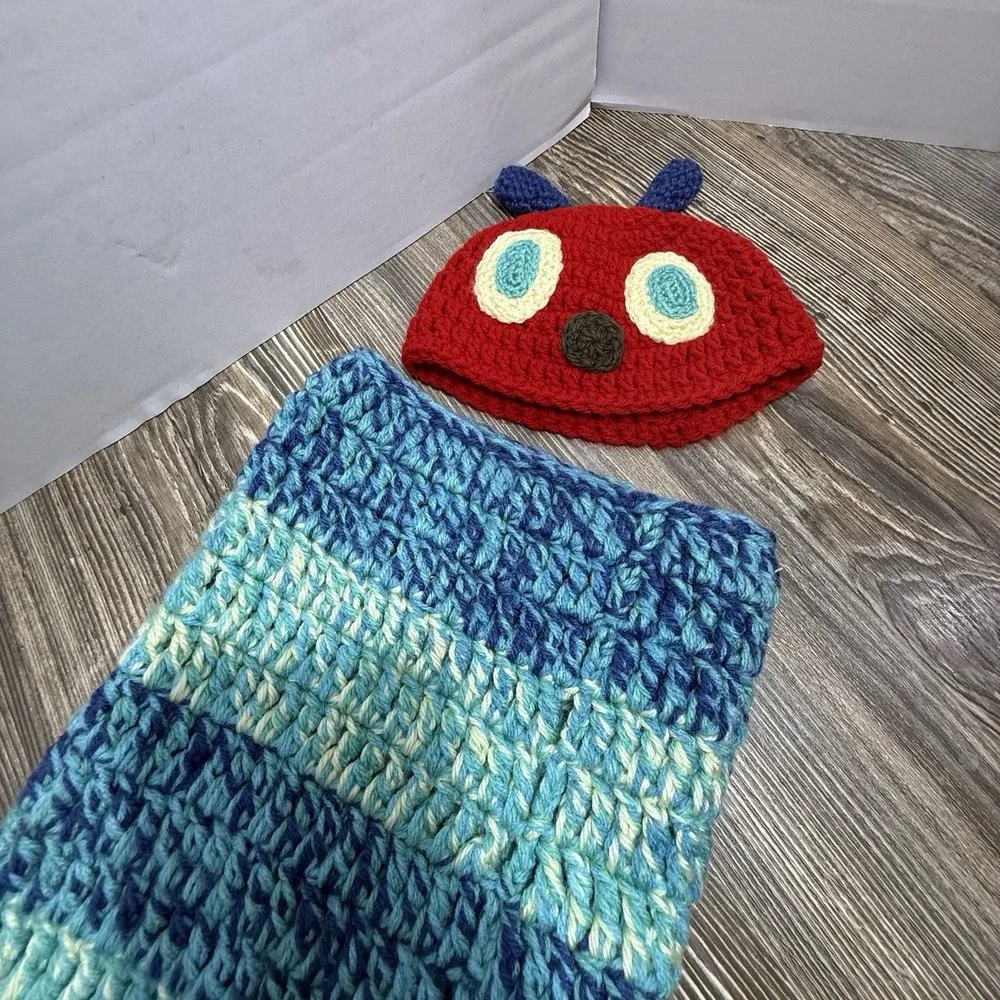 Hungry Caterpillar Baby Set Crochet‎ With Hat